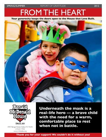 FROM THE HEART - Ronald McDonald House of Dallas