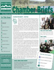 Chamber Briefs - Mahwah Chamber of Commerce