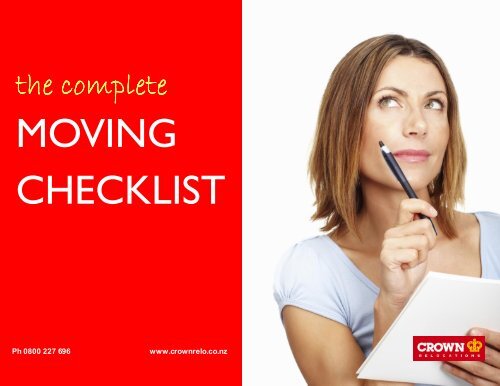 Moving Checklist.pub - Crown Relocations