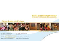 EFPE-Ausbildungskatalog - European First Place Establishment