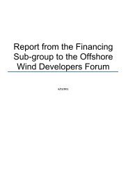 Report from the Financing Sub-group to the ... - The Crown Estate