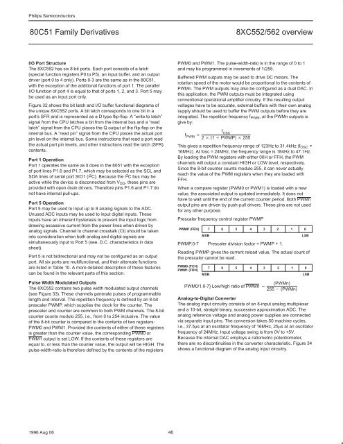 NXP 80C552, 83/87C552, P80C562, P83C562 Family Overview - Keil