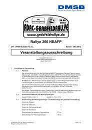 Rallye 200 NEAFP Veranstaltungsausschreibung - Grabfeldrallye