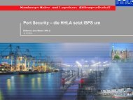 Port Security – die HHLA setzt ISPS um - Mariko.Ris