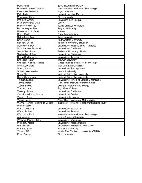 3. Postdoctoral Program - MSRI