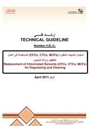 Replacement of Chlorinated Solvents (CFCs, CTCs, MCFs)