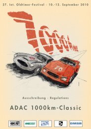 Regulations ADAC 1000km-Classic - FHR