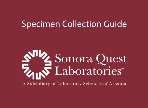 Specimen Collection Guide - Sonora Quest Laboratories