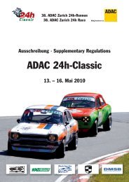 Ausschreibung ADAC 24h-Classic - FHR