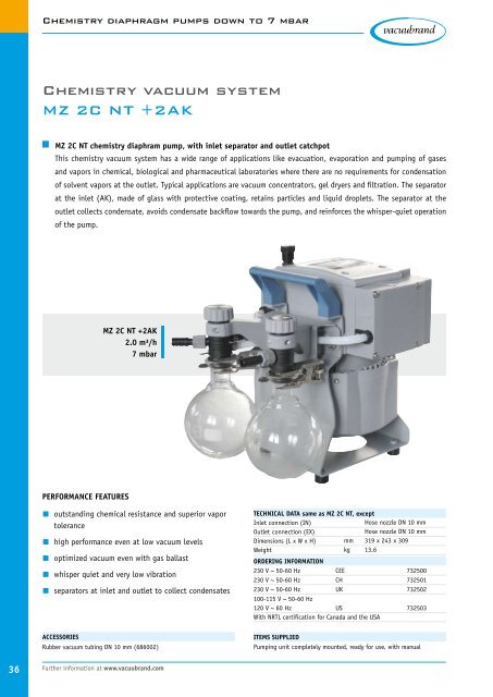 Catalog 2010 Technology for Vacuum Systems - Chiron