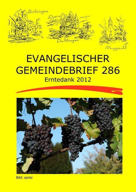 Gemeindebrief Erntedank 2012