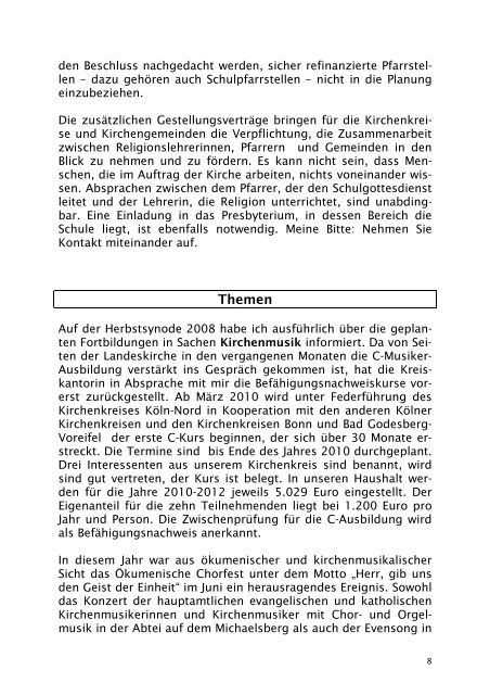 Herbst 2009 - Evangelischer Kirchenkreis An Sieg und Rhein