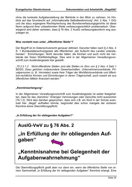 Dokumentation und Arbeitshilfe, Evangelischer Oberkirchenrat ...