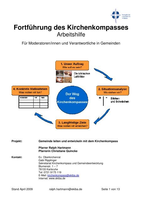 Arbeitshilfe Weiterarbeit - Evangelische Landeskirche in Baden