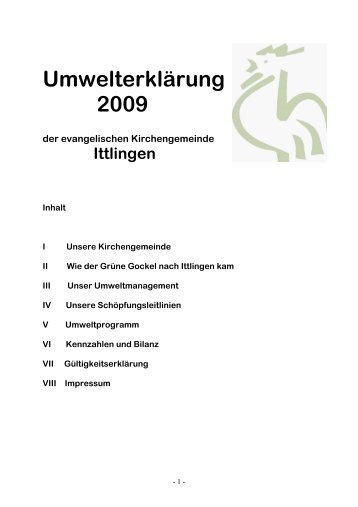 2009 - Evangelische Kirchengemeinde Ittlingen-Richen