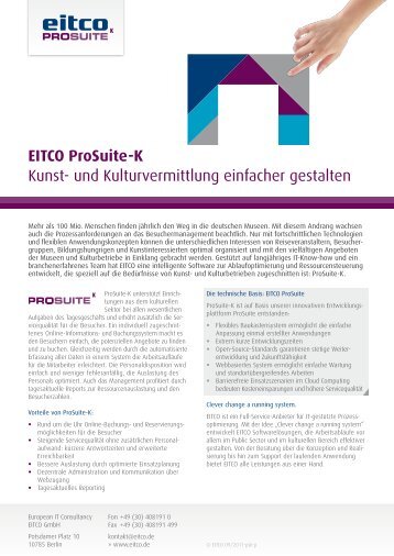 Download Produktblatt ProSuite-K  - Eitco