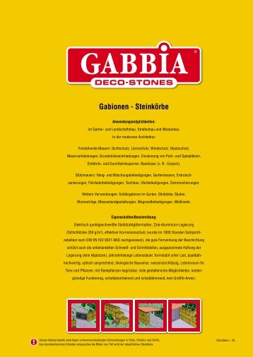 Gabionen - Steinkörbe - Scherf