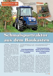 Schmalspurtraktor aus dem Baukasten - ecopard Kompakttraktoren