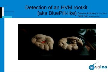 Detection of an HVM rootkit (aka  BluePill-like) - Eicar