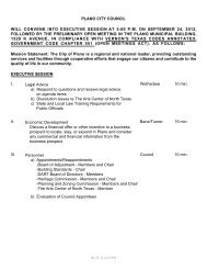 economic analysis august 2012 - documents - City of Plano