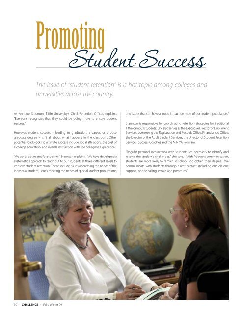 Enrollment Increases 128% In Six Years - Tiffin University