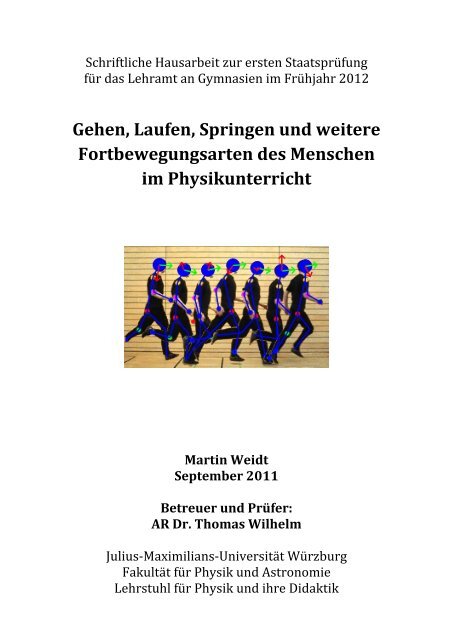 Gehen Laufen Springen Und Weitere Fortbewegungsarten Des
