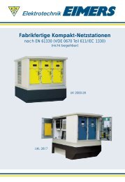 Fabrikfertige Kompakt-Netzstationen - Elektrotechnik Eimers GmbH