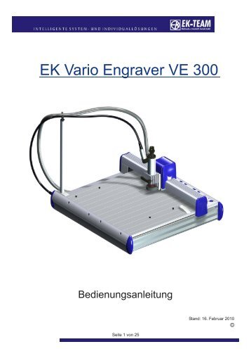 EK Vario Engraver VE 300 - EK-Team