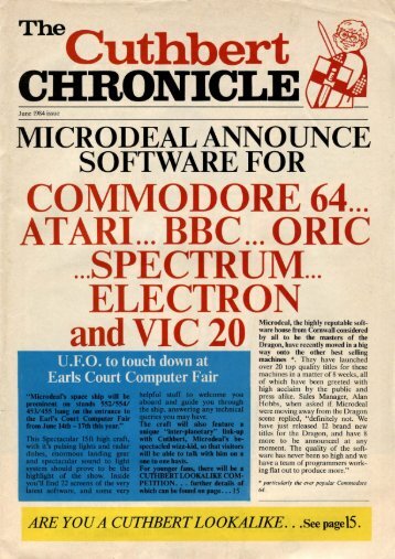 Cuthbert Chronicle, The - Museum of Computer Adventure Game ...