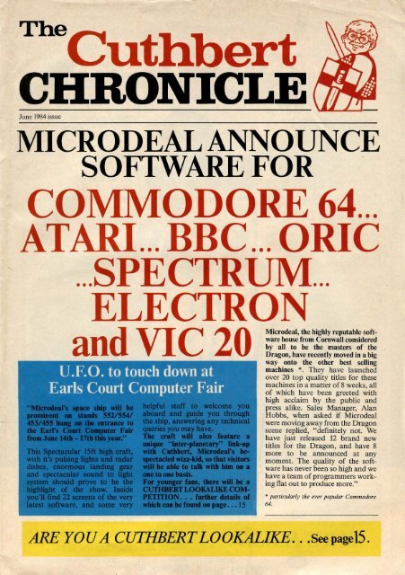 Cuthbert Chronicle, The - Museum of Computer Adventure Game ...