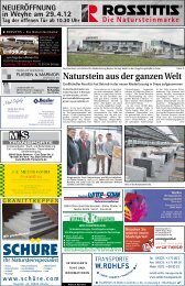 Pressebericht Weser Report 25.04.2012 - ROSSITTIS
