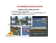 ita member exclusive offer dartfish total tennis solution