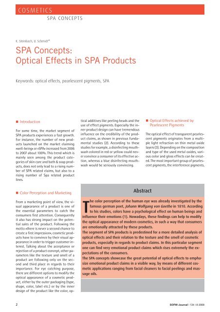SPA Concepts: Optical Effects in SPA Products 8-2008 - Eckart
