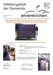 Die Gemeinde Ehrenkirchen und die Festgemeinschaft Kirchhofener ...