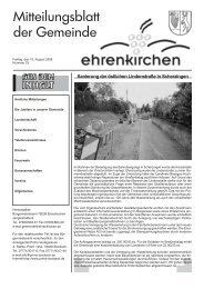 Sanierung der östlichen Lindenstraße in Scherzingen - Gemeinde ...