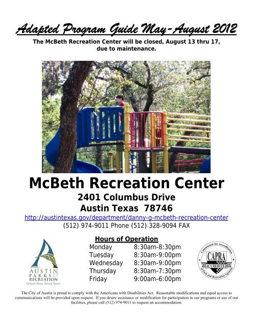 McBeth Recreation Center - City of Austin
