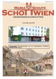 Wir gratulieren - Marktgemeinde Schottwien