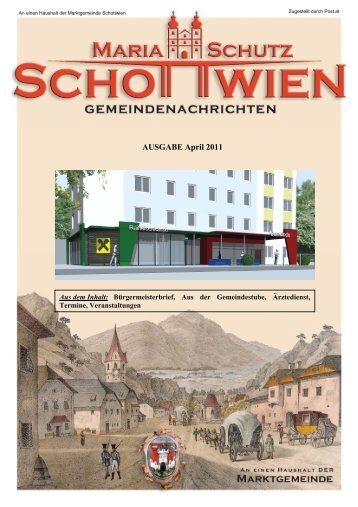 Wir gratulieren - Marktgemeinde Schottwien