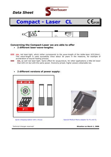 Data Sheet Compact - Laser CL - Silberbauer