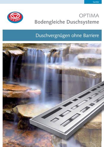 OPTIMA Bodengleiche Duschsysteme - Heinrich Schmidt GmbH ...