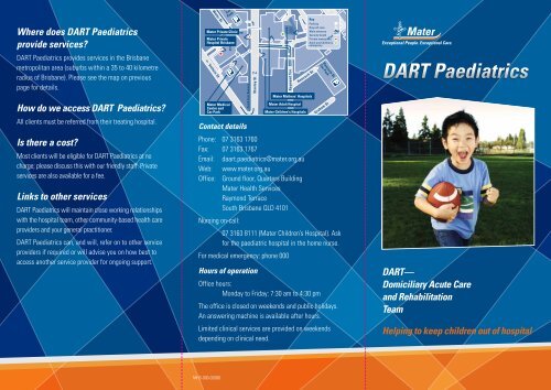 DART Paediatrics - Mater Hospitals, Brisbane QLD