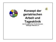 Konzept der geriatrischen Arbeit und Tagesklinik - Evangelisches ...