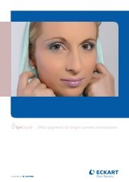 Effect pigments for bright cosmetic formulations - Eckart