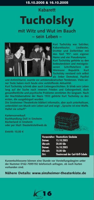 Kulturtage Sinsheim 29.09.05 - Ekxakt