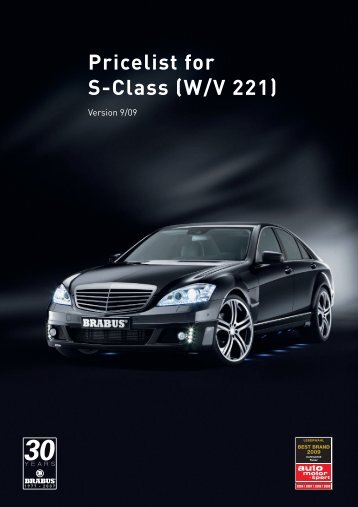 Base S-Class W/V 221 - EC exclusive carparts