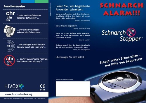 Schnarch alarm!!!