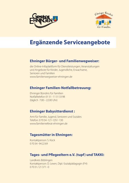 Sommerferienprogramm 2012 - Ehningen