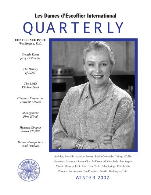 QUARTERLY - Les Dames d'Escoffier International