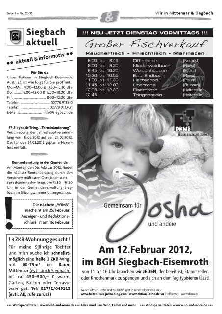 WiMS 04.02.12 - Gemeindeverwaltung Siegbach