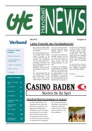 UHE Handball News #15 - UHC Eggenburg